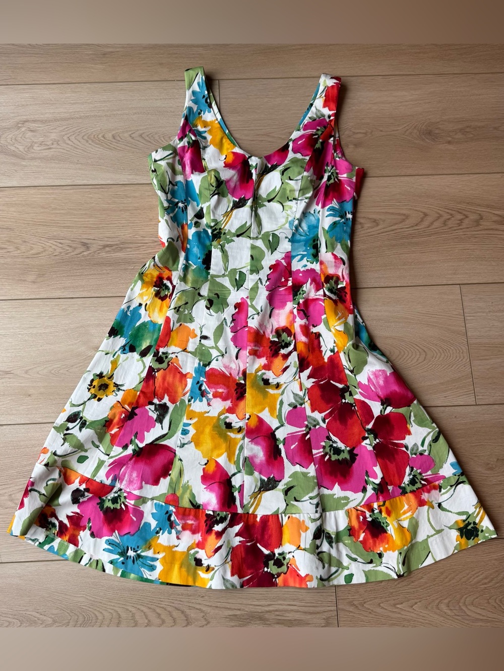 Lauren Ralph Lauren Dress Floral Sleeveless Fit-and-Flare Size 10
